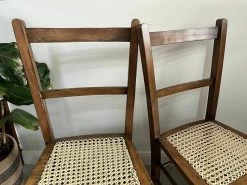 Unknown A Pair Of Compact Bedroom Chairs With Bergere Seats. C.1900 Possibly Elm -Bedroom Furniture Shop a pair of compact bedroom chairs with bergere seats c 1900 possibly elm sku44614887 0 5