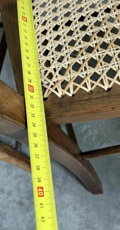 Unknown A Pair Of Compact Bedroom Chairs With Bergere Seats. C.1900 Possibly Elm -Bedroom Furniture Shop a pair of compact bedroom chairs with bergere seats c 1900 possibly elm sku44614887 0 8