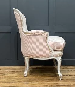 A Vintage French Louis XV Upholstered Bedroom Chair -Bedroom Furniture Shop a vintage french louis xv upholstered bedroom chair sku67404582 0 5