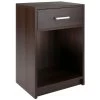 Winsome Rennick Accent Bedroom Side Table In Cocoa Finish -Bedroom Furniture Shop a5fb7832ed194367b671d8643c77ff00