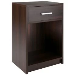 Winsome Rennick Accent Bedroom Side Table In Cocoa Finish