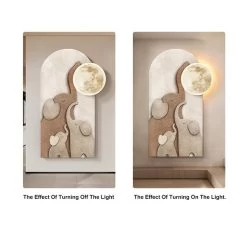 31.5" Arched LED 3D Acrylic Elephant Moon Wall Sculpture Art Decor Living Room Bedroom -Bedroom Furniture Shop ad570c024d3006388ca6ff3e4b9bfbdf