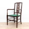 Unknown Art Nouveau Mahogany Inlaid Armchair 1900s Country House Carver Occasional Bedroom Chair -Bedroom Furniture Shop antique art nouveau mahogany inlaid armchair country house armchair sku75688451 0