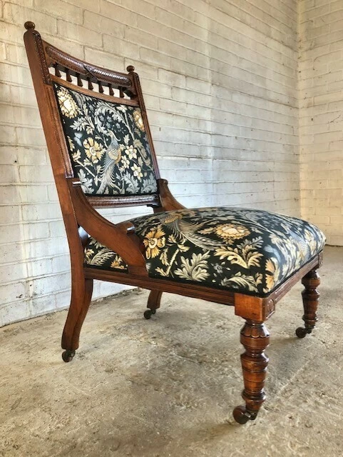 Unknown Antique Bedroom/Reading Chair 4 Unknown Antique Bedroom/Reading Chair - Image 2
