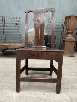 Unknown Antique Georgian Country Provincial Oak Hall Bedroom Chair, C 1720 -Bedroom Furniture Shop antique georgian country provincial oak hall bedroom chair c 1720 sku98279624 0 2