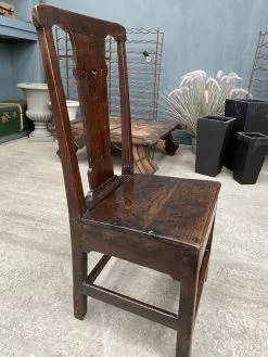 Unknown Antique Georgian Country Provincial Oak Hall Bedroom Chair, C 1720 -Bedroom Furniture Shop antique georgian country provincial oak hall bedroom chair c 1720 sku98279624 0 3