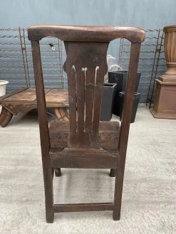 Unknown Antique Georgian Country Provincial Oak Hall Bedroom Chair, C 1720 -Bedroom Furniture Shop antique georgian country provincial oak hall bedroom chair c 1720 sku98279624 0 4