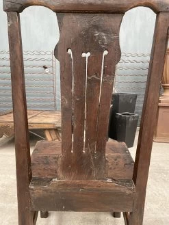 Unknown Antique Georgian Country Provincial Oak Hall Bedroom Chair, C 1720 -Bedroom Furniture Shop antique georgian country provincial oak hall bedroom chair c 1720 sku98279624 0 5