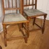 Antique Pair Of Barley Twist Bedroom Chairs