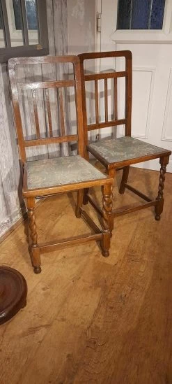 Antique Pair Of Barley Twist Bedroom Chairs -Bedroom Furniture Shop antique pair of barley twist bedroom chairs sku75546913 0 3