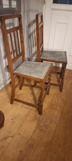 Antique Pair Of Barley Twist Bedroom Chairs -Bedroom Furniture Shop antique pair of barley twist bedroom chairs sku75546913 0 4