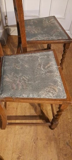 Antique Pair Of Barley Twist Bedroom Chairs -Bedroom Furniture Shop antique pair of barley twist bedroom chairs sku75546913 0 5