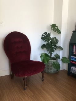 Antique Red Velvet Bedroom Chair On Castors -Bedroom Furniture Shop antique red velvet bedroom chair on castors sku77070993 0 22