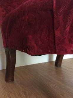 Antique Red Velvet Bedroom Chair On Castors -Bedroom Furniture Shop antique red velvet bedroom chair on castors sku77070993 0 36