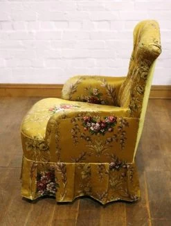 Unknown Antique Vintage Slipper Bedroom Chair / Occasional Accent Chair -Bedroom Furniture Shop antique vintage slipper bedroom chair occasional accent chair sku68404507 0 1