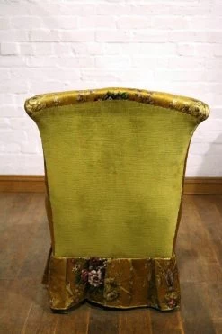 Unknown Antique Vintage Slipper Bedroom Chair / Occasional Accent Chair -Bedroom Furniture Shop antique vintage slipper bedroom chair occasional accent chair sku68404507 0