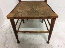 Arts & Crafts Side Or Bedroom Chair With Stylized Tulip Cut Outs To The Back -Bedroom Furniture Shop arts crafts side or bedroom chair with stylized tulip cut outs to the back 0 3