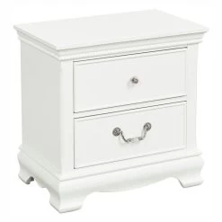 Classic Traditional Style 1pc Nightstand Wood White Finish Dovetail Drawers Bedside Table Bedroom Furniture White 15 Classic Traditional Style 1pc Nightstand Wood White Finish Dovetail Drawers Bedside Table Bedroom Furniture White -Bedroom Furniture Shop b0b823a549724328b7a51e40e263fe5c