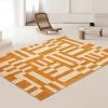 6' X 9' Modern Geometric Faux Cashmere Indoor Area Rug For Living Room & Bedroom -Bedroom Furniture Shop b35655b1d3efe30d5d8ad169412b695d