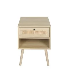 Rattan Nightstands With Rattan-Like Decor Drawer, End Tables With Solid Wood Legs, Side Tables With Open Storage, For Bedroom, Living Room Natural 16 Rattan Nightstands With Rattan-Like Decor Drawer, End Tables With Solid Wood Legs, Side Tables With Open Storage, For Bedroom, Living Room Natural -Bedroom Furniture Shop b854376ca4da4923bc2f14ab18b91197