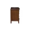Dark Cherry Finish 1pc Nightstand Of 3x Drawers Satin Nickel Tone Knobs Transitional Style Bedroom Furniture 1 Dark Cherry Finish 1pc Nightstand Of 3x Drawers Satin Nickel Tone Knobs Transitional Style Bedroom Furniture -Bedroom Furniture Shop b94c0b453b4b4e20ad40dbd178f64791