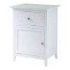 QuikFurn White 1-Drawer Bedroom Bedside Table Cabinet Nightstand End Table White -Bedroom Furniture Shop bc2d5eda83b3496e8dccd6d6f12b2453