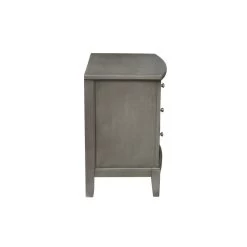 Bedroom Furniture 3 Drawers Nightstand Gray Finish Birch Veneer Nickel Hardware Bedside Table 11 Bedroom Furniture 3 Drawers Nightstand Gray Finish Birch Veneer Nickel Hardware Bedside Table -Bedroom Furniture Shop c2ec56bcd06e49c5afa6bb98a484c368
