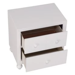 Transitional Look White Finish 1pc Nightstand Of Drawers Wood Knobs Turned Feet Modern Bedroom Furniture White -Bedroom Furniture Shop c3a5f5dfe05b4e9889b70cf8a6487776