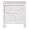Transitional Look White Finish 1pc Nightstand Of Drawers Wood Knobs Turned Feet Modern Bedroom Furniture White 2 Transitional Look White Finish 1pc Nightstand Of Drawers Wood Knobs Turned Feet Modern Bedroom Furniture White -Bedroom Furniture Shop c501137017e54443869d653882521612
