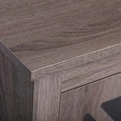 Set Of 2 Nightstand, Bedside Furniture With X-Shaped Door, Bedroom End Table, Light Gray Gray -Bedroom Furniture Shop c6a84390d0044cdfb606ba1cf05c136e