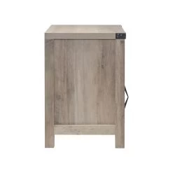 Farmhouse Nightstand, Rustic Oak End Table Side Table Side Cabinet, Bedside Table With Barn Door And Open Shelf For Bedroom, Living Room, Rustic Oak Oak -Bedroom Furniture Shop ccd0fc9859f14ea5bae9a962c7a7b9e0