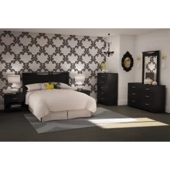 QuikFurn 6-Drawer Dresser For Contemporary Bedroom In Black Finish Black 10 QuikFurn 6-Drawer Dresser For Contemporary Bedroom In Black Finish Black -Bedroom Furniture Shop cd23f88f0a3d4834859e87c40ec95011