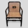 Unknown Chinoiserie Decorated Black Lacquered And Bergere Panelled Bedroom Chair -Bedroom Furniture Shop chinoiserie decorated black lacquered and bergere panelled bedroom chair sku43932737 0