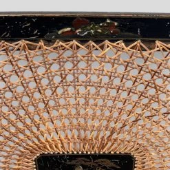 Unknown Chinoiserie Decorated Black Lacquered And Bergere Panelled Bedroom Chair -Bedroom Furniture Shop chinoiserie decorated black lacquered and bergere panelled bedroom chair sku43932737 0 7