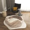 3' X 3' Modern Round Faux Cashmere Area Rug Living Room & Bedroom Decorative Carpet