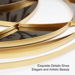 Modern Abstract Gold Twisted Metal & Stainless Steel Wall Decor Art Living Room Bedroom -Bedroom Furniture Shop dbd37846bb929a564a0600cd8f0fe252