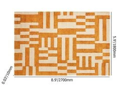6' X 9' Modern Geometric Faux Cashmere Indoor Area Rug For Living Room & Bedroom -Bedroom Furniture Shop dcbebbb6e7649d75b884a802fda28bd9