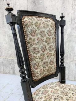 Decorative Individual Napoleon III Ebonised Bedroom Chair -Bedroom Furniture Shop decorative individual napoleon iii ebonised bedroom chair sku13754367 0 2