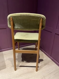 Unknown Dining Chair, Sage Green Chair, Kitchen Chairs, Dining Room Chairs, Bedroom Chair, Mid Century Chair, Original Vintage Fabric -Bedroom Furniture Shop dining chair sage green chair kitchen chairs dining room chairs bedroom chair mid century chair original vintage fabric 0 3