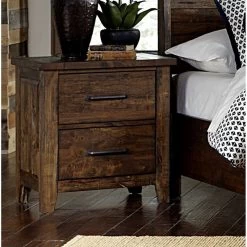 Classic Transitional Design Nightstand Burnished Finish Solid Rubberwood Bedroom Side Table Rustic Look Furniture 10 Classic Transitional Design Nightstand Burnished Finish Solid Rubberwood Bedroom Side Table Rustic Look Furniture -Bedroom Furniture Shop e1c116d4ba5c47aaadbc3f50b089fef2
