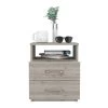 Homezia Modern And Stylish Light Grey Particle Bedroom Nightstand -Bedroom Furniture Shop e6667901cb394dc0ba9a508bfc8e5295