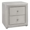 Monarch Specialties I 5606 Bedroom Accent, Nightstand, End, Side, Lamp, Storage Drawer, Bedroom, Upholstered, Velvet, Grey, Transitional 2 Monarch Specialties I 5606 Bedroom Accent, Nightstand, End, Side, Lamp, Storage Drawer, Bedroom, Upholstered, Velvet, Grey, Transitional -Bedroom Furniture Shop ec75bf563e054a2486c36facca1cd830