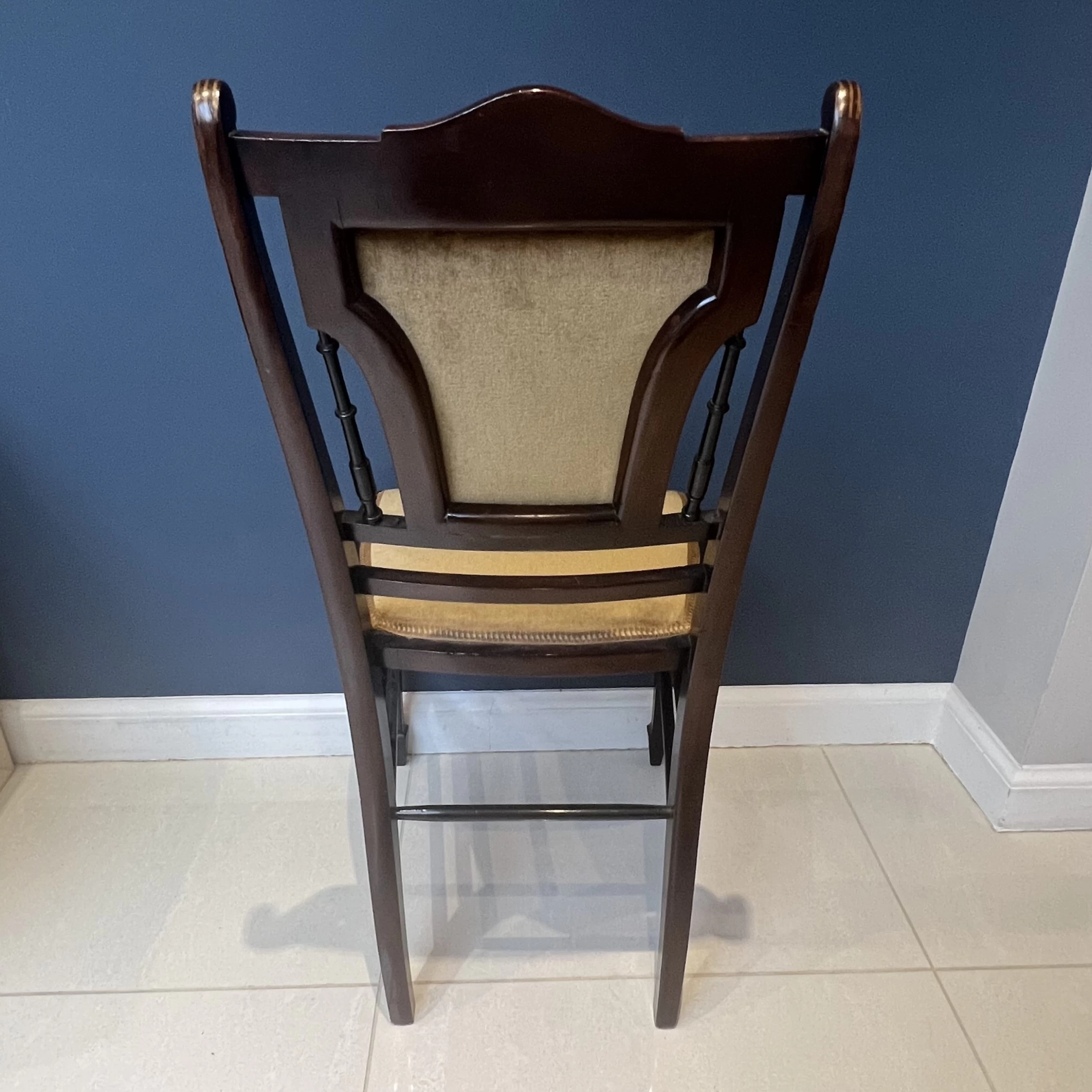 Edwardian Inlaid Mahogany Bedroom Or Hall Chair 13 Edwardian Inlaid Mahogany Bedroom Or Hall Chair - Image 11