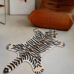 5' X 7' Tiger Area Rug Decorative Carpet With Animal Printing For Living Room & Bedroom -Bedroom Furniture Shop f3472bd28f946c2e600c4b50de5a7db0