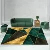 5' X 7' Green&Black&Gold Modern Geometirc Rectangle Indoor Area Rug Living Room&Bedroom 1 5' X 7' Green&Black&Gold Modern Geometirc Rectangle Indoor Area Rug Living Room&Bedroom -Bedroom Furniture Shop fa585227f64a7e90d51f5776966b0cff