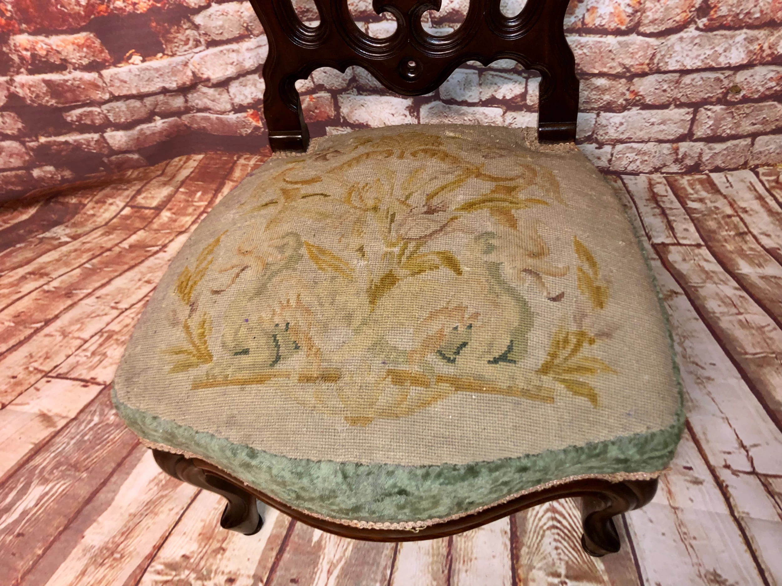 Unknown French Gothic 19th Century Bedroom Chair 11 Unknown French Gothic 19th Century Bedroom Chair - Image 9