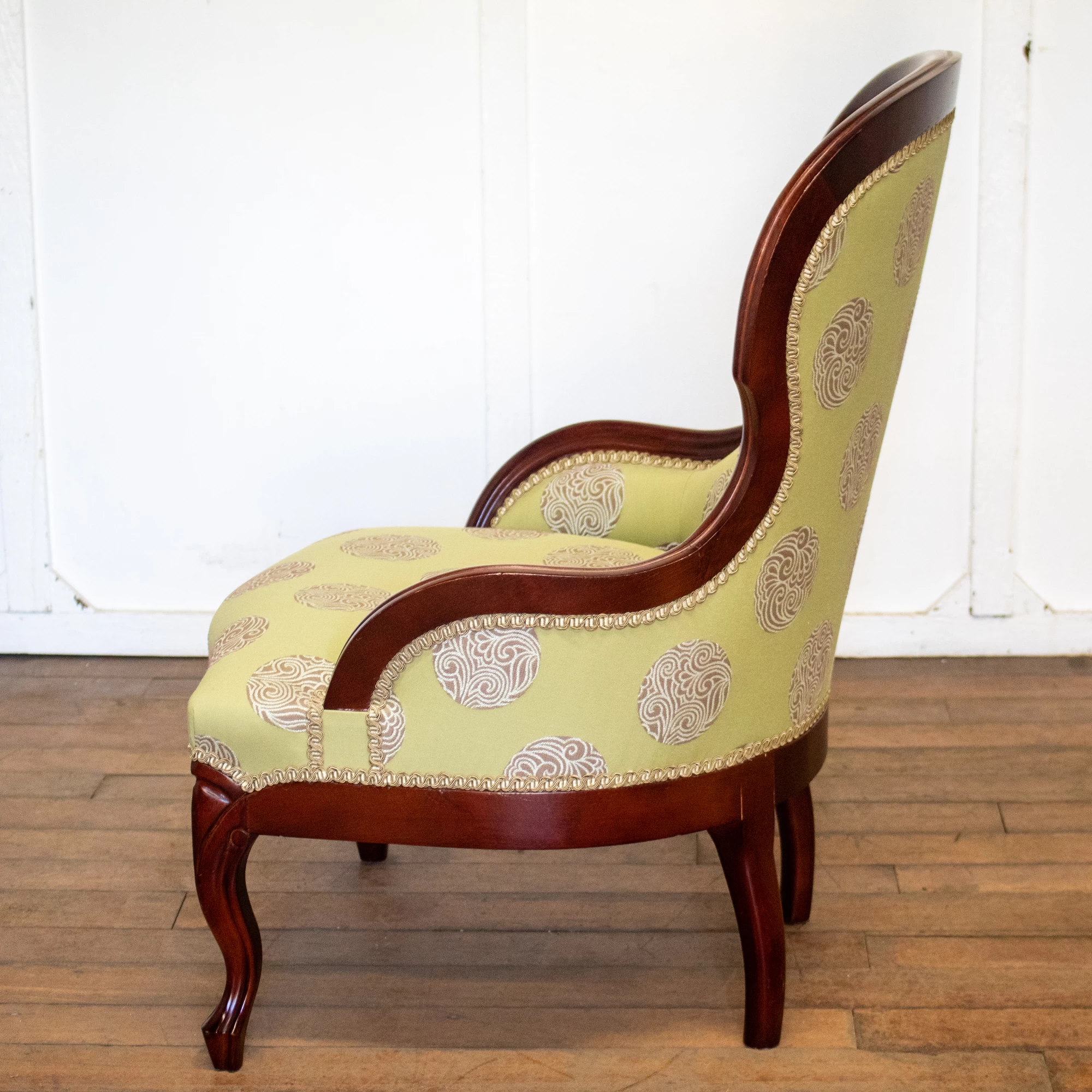 Green Upholstered Bedroom Chair Rwi7958 5 Green Upholstered Bedroom Chair Rwi7958 - Image 3