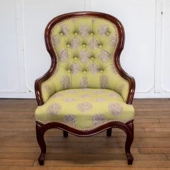 Green Upholstered Bedroom Chair Rwi7958