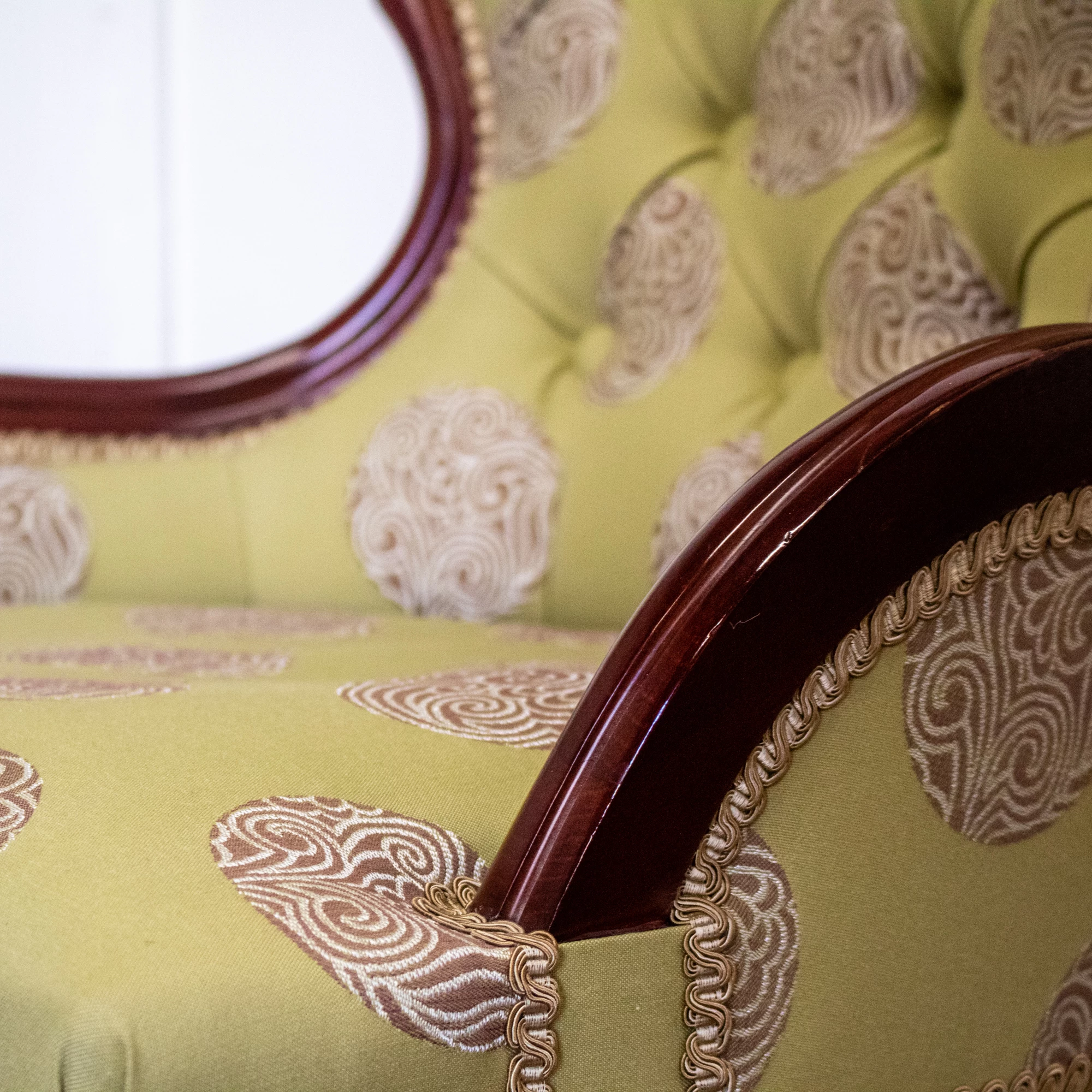 Green Upholstered Bedroom Chair Rwi7958 7 Green Upholstered Bedroom Chair Rwi7958 - Image 5