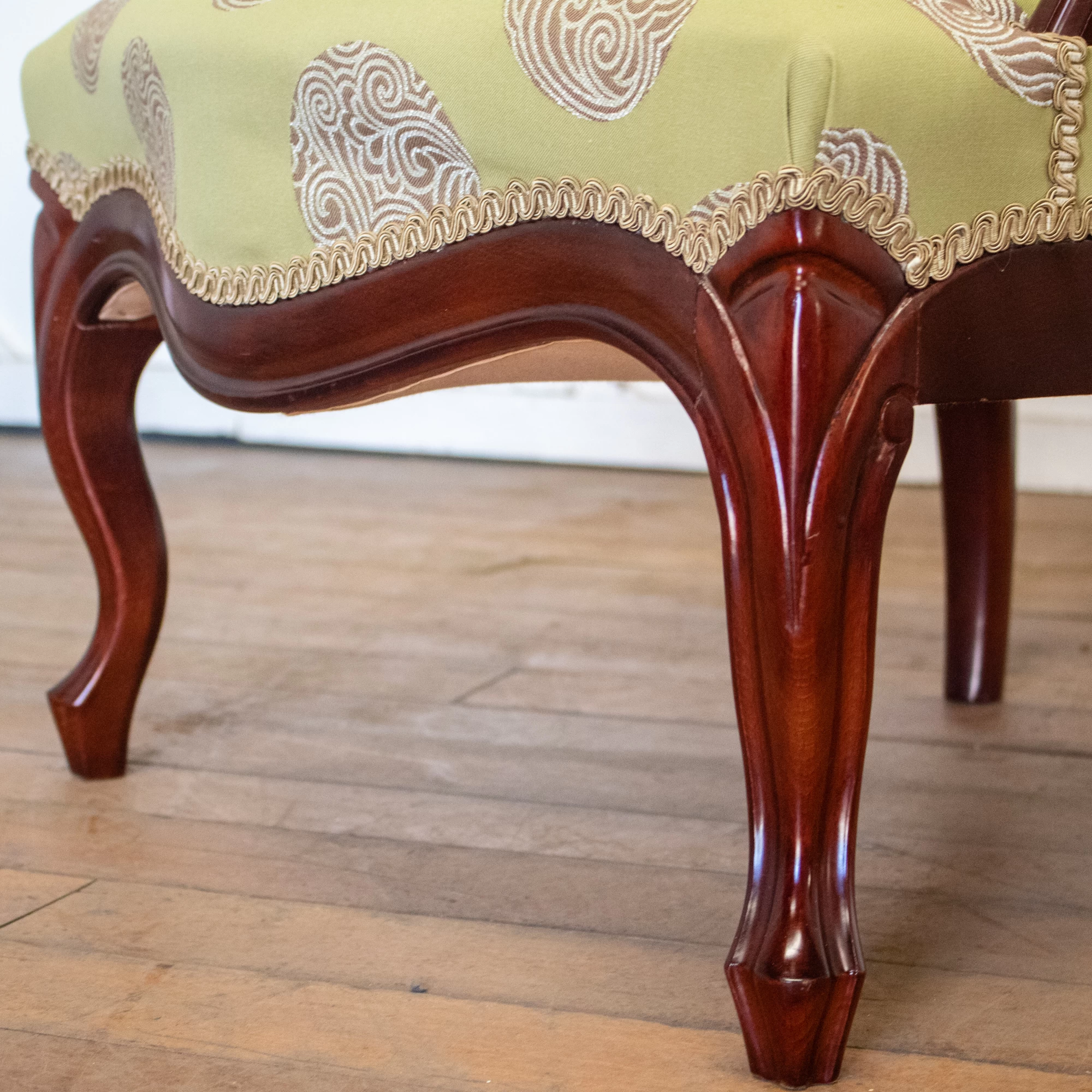 Green Upholstered Bedroom Chair Rwi7958 8 Green Upholstered Bedroom Chair Rwi7958 - Image 6